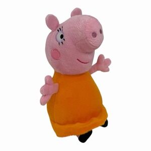 Hasbro Peppa Pig Plush Toy 9" Stuffed Animal Pink Orange